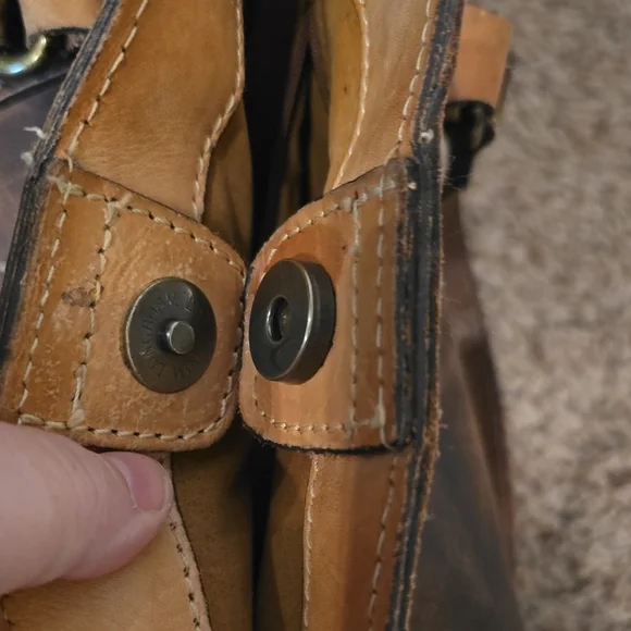 Patricia Nash Distressed Brown Leather Tote - Picture 9 of 13